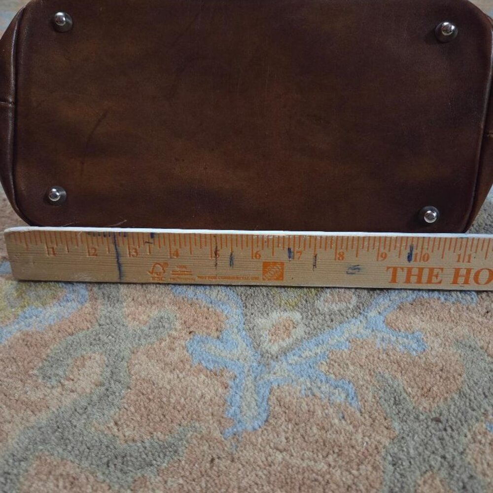 Pratesi Firenze Cognac Leather Satchel Shoulder Bag/Purse Made in Italy - Picture 17 of 17